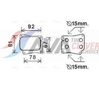 AVA Oil Cooler MS3559 for MERCEDES-BENZ C-SERIES W204 (2007) C180 1.6 KOMPRESSOR