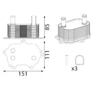 Engine Oil Cooler MAHLE Fits AUDI A4 Allroad B9 Avant A5 A6 Q5 12-20 03N115389N