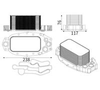 MAHLE CLC 253 001S Engine oil cooler