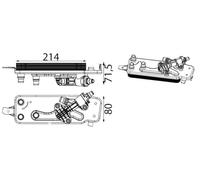 Engine Oil Cooler MAHLE Fits MERCEDES Cls Glc Coupe Gle Glk Sl 08-23 2761880001