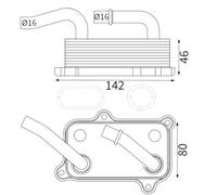 MAHLE CLC 24 000S Engine oil cooler
