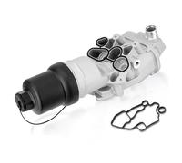 Engine Oil Cooler Oil Filter Assembly 06F115397J 06F115397H for VW Jetta GTI Passat Eos for Audi A4 A3 TT TTS Quattro 2.0L 2005-2015 Metal Bolt-On Housing