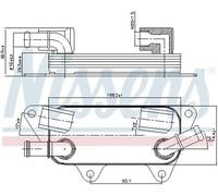 Engine oil cooler Water-cooled 90789 NISSENS for LAND ROVER FREELANDER I