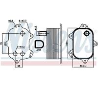 NISSENS 90960 Engine oil cooler