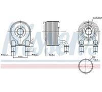 NISSENS 91249 Engine oil cooler