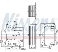 Engine oil cooler Water-cooled 91275 NISSENS for MERCEDES-BENZ C-CLASS