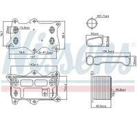 NISSENS 91472 Engine oil cooler