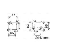 PRASCO OL3581 Engine oil cooler