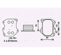 PRASCO PE3400 Engine oil cooler