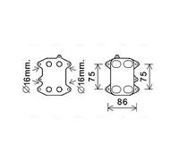 AVA COOLING SYSTEMS VN3388 Engine oil cooler