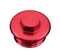 Engine Oil Filler Cap Cover CNC Aluminum Screw for For use on Motorcycles, Replacement Part with Strong Fit (red)