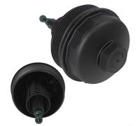 Engine Oil Filter Cap Cover 11421744000 Compatible with 3 Series E36 E46, 5 Series E39 E60, 7 Series E38 E65, X3 E83, X5 E53, Z3 Z4 - Durable Black Plastic Direct Replacement