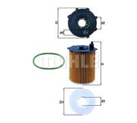 Engine Oil Filter MAHLE for Berlingo Partner Multispace Tepee Expert DS3 C4 308