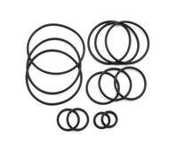 Engine Oil Filter Seal 50Pcs Black NBR CS 1mm OD 3~72mm Round Shape Nitrile Butadiene Rubber Spacer Oil Resistance Washer(OD 34mm ID 32mm)