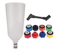 Engine Oil Funnel Filling Set, 10 Pieces, Universal Car Oil Funnel Adaptor with Swivel Offset Extension Tube, Plastic, Spillproof