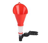 Engine Oil Funnel with Adjustable Fixed Bracket, Drip Filling Spout, Universal Car Model, Red and Black - Quick Clamping System, Leak Proof Design for Easy Oil Changes