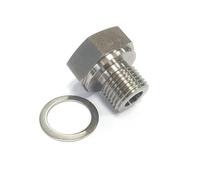 Engine Oil Level Sensor Engine Oil Pressure Sensor Adapter M16x1 5 To 1 8 NPT LS Series Accessories Car Oil Level Sensors(Stainless steel)