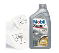 Engine Oil Mobil Super 3000 Formula V 0w-20 1 LITRE 1L plus Top-up Kit