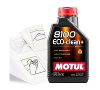 Engine Oil Motul 8100 Eco-Clean+ 5w-30 1 LITRE 1L plus Top-up Kit