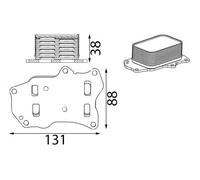 MAHLE CLC 432 000S Engine oil cooler