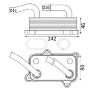 MAHLE CLC 24 000S Engine oil cooler
