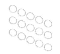 Engine Oil Pan 15pcs Engine Oil Washers Drain Plug Gaskets 14/16/18/20/22 Mm Aluminum Silver Tone Car Replacement Parts Gearbox Sump Pan(16x20x1.5mm)