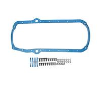 Engine Oil Pan Gasket Set with Steel Core OS34510T, Replacement for Chevy SBC 305 350 327 Engine 1955-1985, Durable Rubber Gasket for Small Block