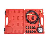 Engine Oil Pressure Test Tool Kit, Tester Gauge, 90° Coupling Adapter - Quick Oil Pressure Diagnosis, Shockproof Double Scale Gauge, Ideal for Mechanics and DIY Enthusiasts