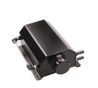 Engine Oil Separator Universal 1L 2L Aluminum Oil Catch Can Reservoir Tank with Drain Plug Breather Oil Tank Fuel Tank(Silver 2L)