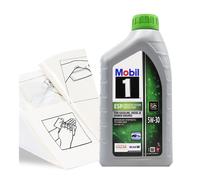 Engine Oil TopUp Mobil 1 ESP 5W-30 1 LITRE 1L + Gloves,Wipes,Funnel
