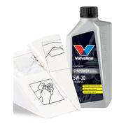Engine Oil TopUp Valvoline SynPower C3 5W-30 1 LITRE 1L + Gloves,Wipes,Funnel