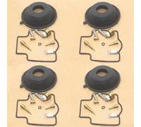 Engine part 4SET For Kawasaki ZXR750 1989 1990 1991 1992 1993 1994 1995 ZXR 750 Carburetor Repair Kit Plunger Vacuum Diaphragm Float Valves