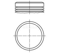 Piston Fits Citroën Berlingo Xsara Peugeot 106 206 Partner MAHLE 0400200
