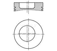 Engine piston 043 78 00 MAHLE for PEUGEOT 806