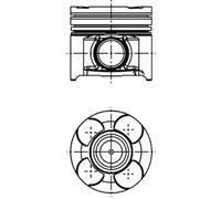 Engine piston 40660600 KOLBENSCHMIDT for OPEL ALFA ROMEO SAAB FIAT CADILLAC