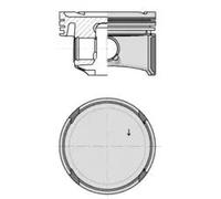 Engine piston 40795600 KOLBENSCHMIDT for SEAT SKODA VW