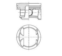 Engine piston 41006610 KOLBENSCHMIDT for OPEL CORSA D Hatchback Van CORSA D ADAM