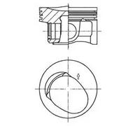 PISTON 41257610 FOR CBZB/CBZA/CBZC 1.2L 4cyl