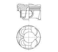 Engine piston 41267600 KOLBENSCHMIDT for MINI BMW PEUGEOT CITROËN