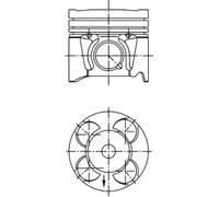 Engine piston 41287600 KOLBENSCHMIDT for FIAT OPEL CHEVROLET FORD