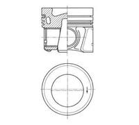 Engine piston 41661610 KOLBENSCHMIDT for SEAT AUDI VW SKODA