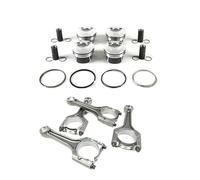 engine piston 4pcs EA888 Pistons & Rings & Connecting Rods Set 82.51mm Φ23mm for VW for Tiguan for Jetta for AUDI A4 A5 Q3 2.0T install