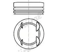 NÜRAL 87-450400-10 Piston