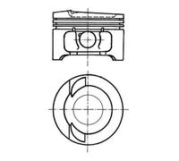 Engine piston 91033610 KOLBENSCHMIDT for VW FORD MERCEDES-BENZ SEAT