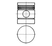 Engine piston 91127600 KOLBENSCHMIDT for MERCEDES-BENZ BMW CITROËN