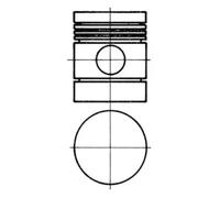 Engine piston 91130600 KOLBENSCHMIDT for BMW PEUGEOT CITROËN