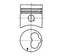 Engine piston 93260610 KOLBENSCHMIDT for AUDI VW VOLVO