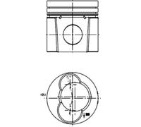 Engine piston 99484600 KOLBENSCHMIDT