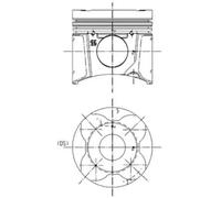 Engine piston 99662600 KOLBENSCHMIDT for FENDT Favorit