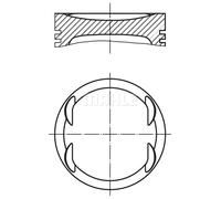 MAHLE ORIGINAL 004 08 00 Piston